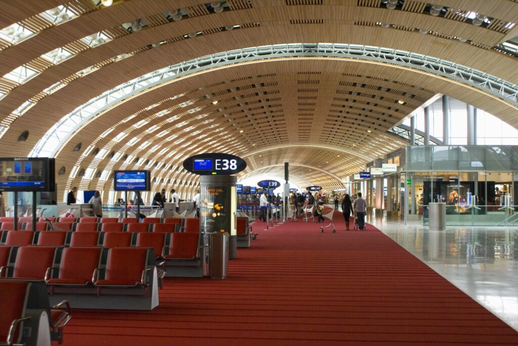 Distributeur automatique dans un aéroport