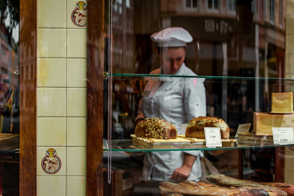 Distributeur automatique dans une boulangerie
